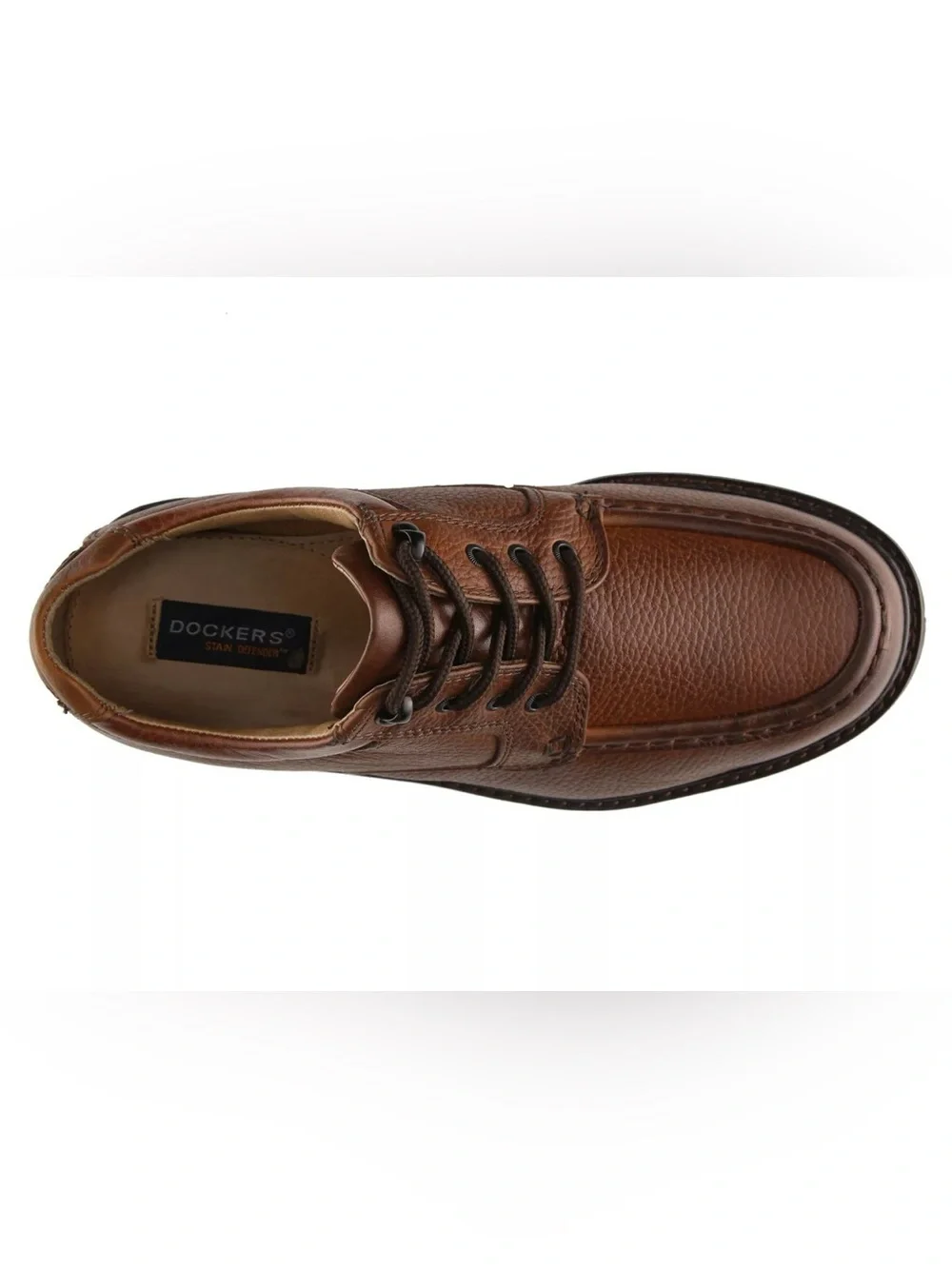 Dockers Men’s Brown Leather Oil-Resistant Work Shoes Size 8.5